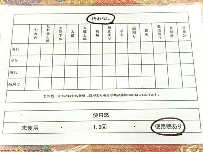 平和屋着物◎六通柄袋帯　唐織　菱裂取蒔絵文　金銀糸　引箔　正絹　逸品　BAAX3087yc
