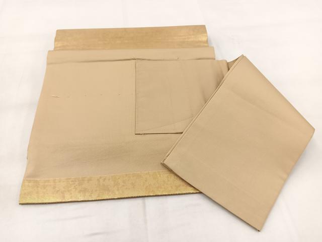 平和屋着物◎つけ帯　花丸文　金銀糸　引箔　正絹　逸品　BAAX3109yc