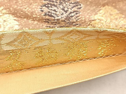平和屋着物◎つけ帯　名物類聚　唐衣　金糸　正絹　逸品　BAAX3112yc