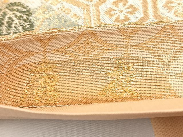 平和屋着物◎つけ帯　名物類聚　唐衣　金糸　正絹　逸品　BAAX3112yc
