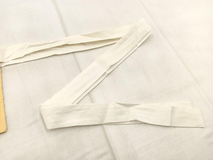 平和屋着物◎塩瀬　つけ帯　ろうけつ染め　花丸文　金彩　正絹　逸品　BAAX3124yc