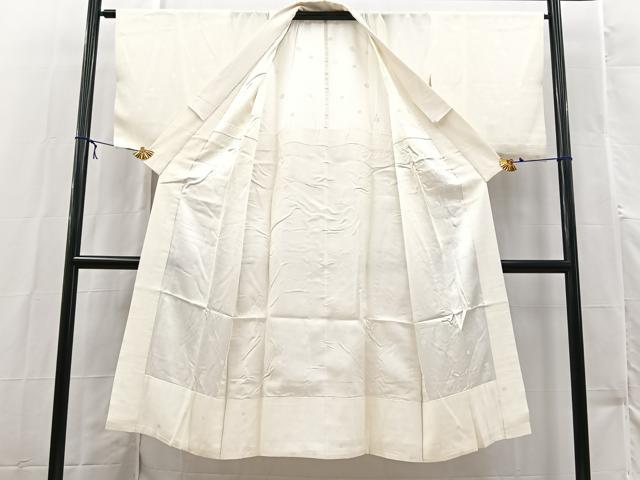 平和屋着物■長襦袢　無双仕立て　舞梅文　正絹　逸品　BAAX3164yc