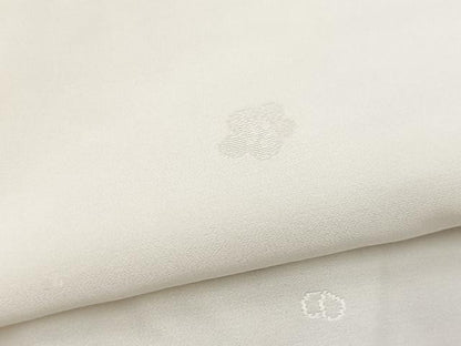 平和屋着物■長襦袢　無双仕立て　舞梅文　正絹　逸品　BAAX3164yc