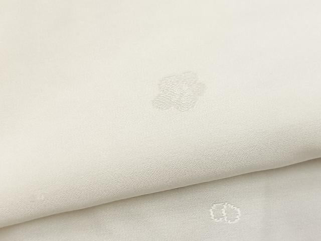 平和屋着物■長襦袢　無双仕立て　舞梅文　正絹　逸品　BAAX3164yc