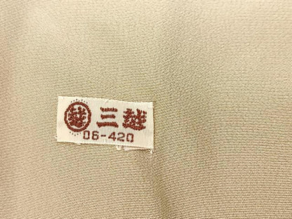 平和屋着物■訪問着　草葉文　金彩　三越扱い　正絹　逸品　BAAX3167yc