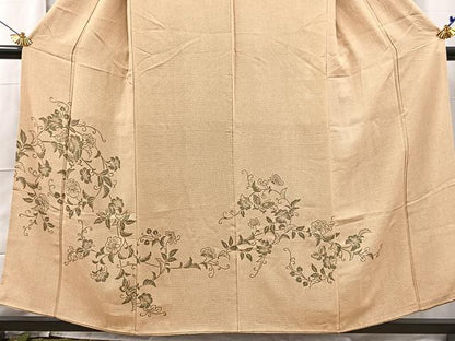 平和屋着物■訪問着 花蝶文 正絹 逸品 BAAX3171yc