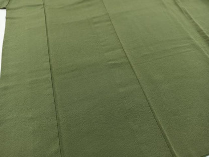 平和屋着物■上質な色無地 麹塵色 正絹 逸品 BAAX3173yc