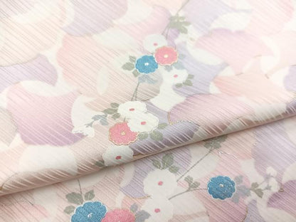 平和屋着物■上質な小紋 草花文 金銀彩 松坂屋扱い 正絹 逸品 BAAX3175yc