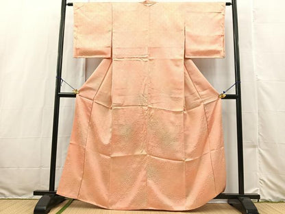 平和屋着物■上質な小紋 花青海波 暈し染め 正絹 逸品 BAAX3176yc