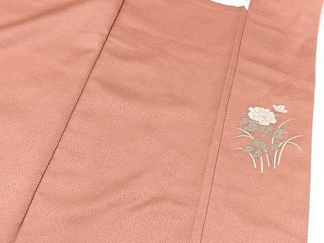 平和屋着物■訪問着 駒刺繍 扇面花文 暈し染め 金彩 正絹 逸品 BAAX3186yc