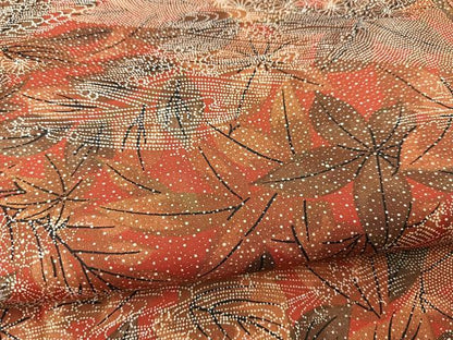 平和屋着物■本場染大島紬　竜田川　正絹　逸品　未使用　BAAX3190yc