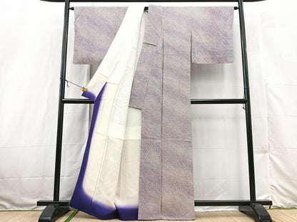 平和屋着物■大変加工の良い総絞り小紋　正絹　逸品　BAAX3196yc