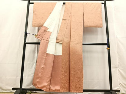 平和屋着物■訪問着　露芝文　暈し染め　金彩　正絹　逸品　BAAX3205yc