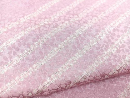 平和屋着物■長襦袢 無双仕立て 絞り 桜尽くし 正絹 逸品 BAAX3210yc