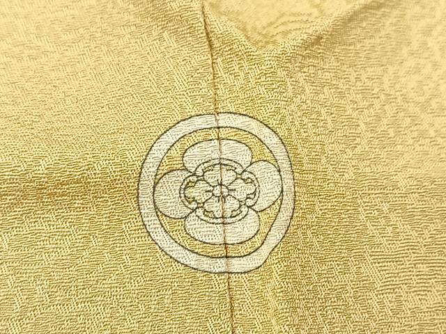 平和屋着物■上質な色無地　草花地紋　木蘭色　正絹　逸品　BAAX3212yc