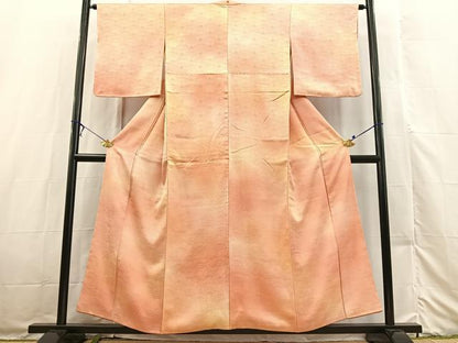 平和屋着物■上質な小紋　花青海波　暈し染め　正絹　逸品　BAAX3223yc