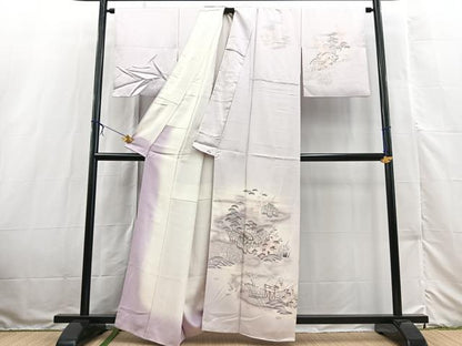 平和屋着物■訪問着　松竹梅御所解文　暈し染め　金彩　正絹　逸品　BAAX3226yc