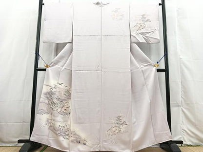 平和屋着物■訪問着　松竹梅御所解文　暈し染め　金彩　正絹　逸品　BAAX3226yc