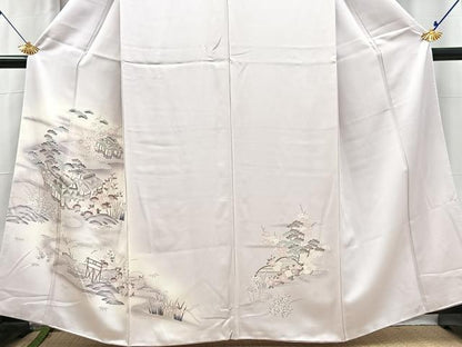 平和屋着物■訪問着　松竹梅御所解文　暈し染め　金彩　正絹　逸品　BAAX3226yc