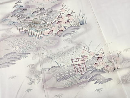 平和屋着物■訪問着　松竹梅御所解文　暈し染め　金彩　正絹　逸品　BAAX3226yc
