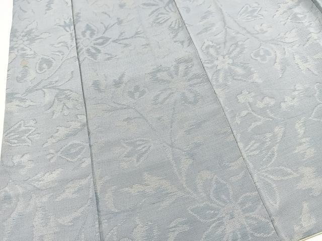 平和屋着物■上質な紬　更紗花文　正絹　逸品　BAAX3229yc
