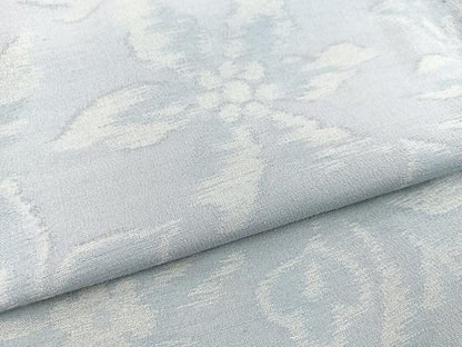 平和屋着物■上質な紬　更紗花文　正絹　逸品　BAAX3229yc