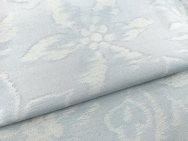 平和屋着物■上質な紬　更紗花文　正絹　逸品　BAAX3229yc