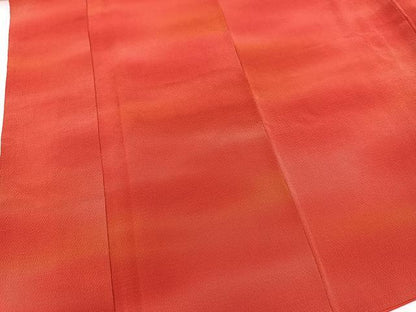 平和屋着物■上質な小紋　霞文　暈し染め　鬼しぼ縮緬　正絹　逸品　BAAX3230yc