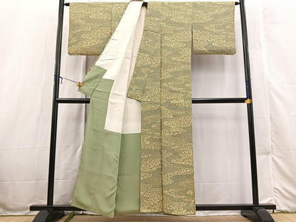 平和屋着物■上質な小紋　あられ文　正絹　逸品　BAAX3232yc
