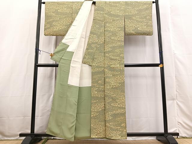 平和屋着物■上質な小紋　あられ文　正絹　逸品　BAAX3232yc