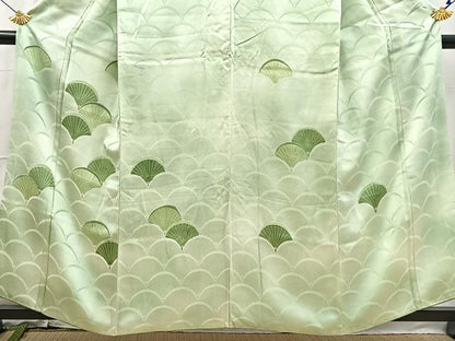平和屋着物■訪問着　松青海波　正絹　逸品　BAAX3235yc