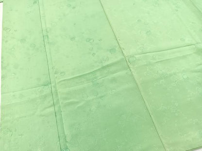 平和屋着物■上質な色無地　抽象地紋　浅緑色　正絹　逸品　BAAX3236yc