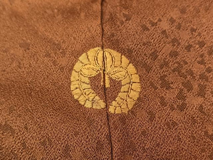 平和屋着物■訪問着　刺繍　手描き　草葉文　暈し染め　正絹　逸品　BAAX3253yc