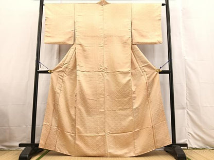 平和屋着物■上質な小紋 青海波地紋 暈し染め 正絹 逸品 BAAX3316yc