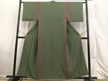平和屋着物■上質な小紋 麻の葉間道 正絹 逸品 BAAX3318yc
