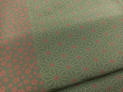 平和屋着物■上質な小紋 麻の葉間道 正絹 逸品 BAAX3318yc