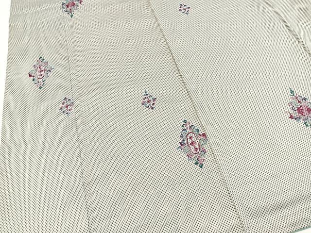 平和屋着物■上質な小紋 紬地 宝相華 正絹 逸品 BAAX3320yc