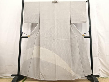 平和屋着物■訪問着 麻の葉文様 正絹 逸品 BAAX3328yc