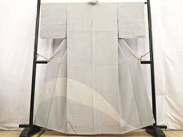 平和屋着物■訪問着 麻の葉文様 正絹 逸品 BAAX3328yc