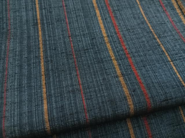 平和屋着物■上質な紬 縞 正絹 逸品 BAAX3329yc