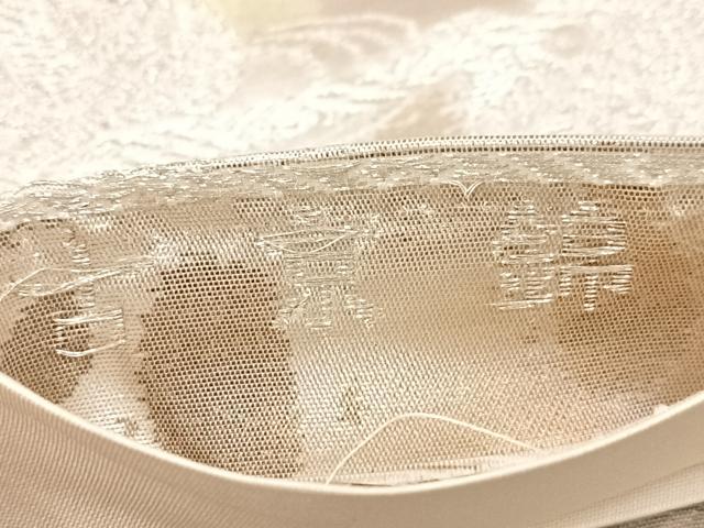 平和屋着物◎六通柄袋帯 古京錦 二重引箔 花鳥文 金銀糸 正絹 逸品 BAAX3365yc