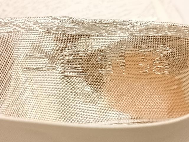平和屋着物◎六通柄袋帯 古京錦 二重引箔 花鳥文 金銀糸 正絹 逸品 BAAX3365yc