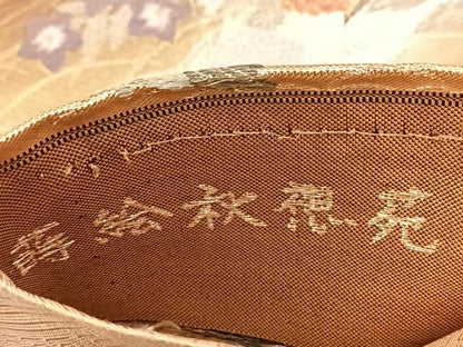 平和屋着物◎六通柄袋帯 蒔絵秋想苑 金糸 正絹 逸品 BAAX3366yc