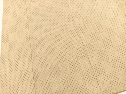 平和屋着物■上質な紬　井桁市松文様　正絹　逸品　BAAX3448yc