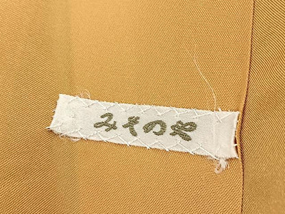 平和屋着物■上質な紬 花絵皿文 正絹 逸品 BAAX3453yc
