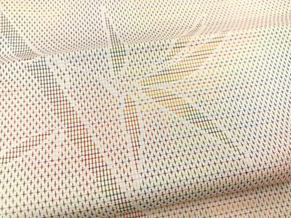 平和屋着物■上質な紬　笹竹文　正絹　逸品　BAAX3474yc