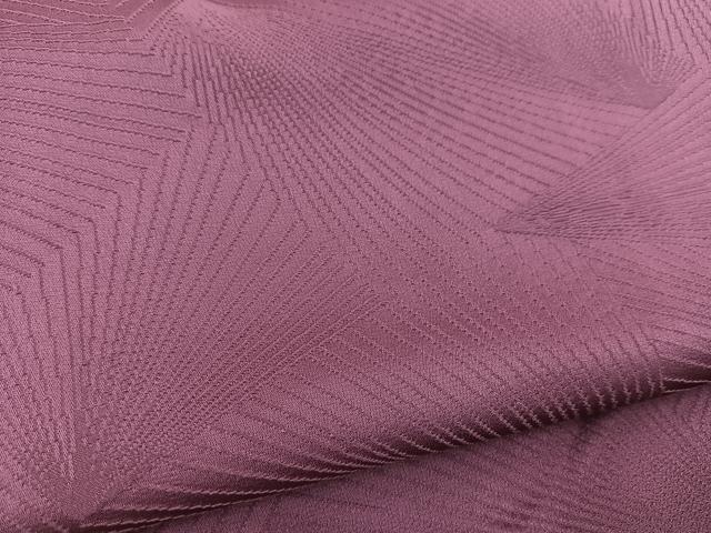 平和屋着物■上質な色無地　切嵌地紋　京紫色　正絹　逸品　未使用　BAAX3502yc