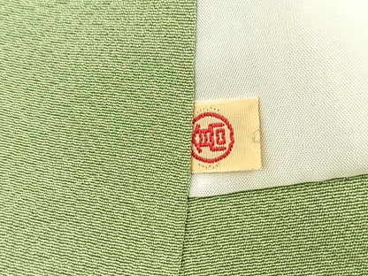 平和屋着物●上質な色無地　山葵色　高島屋扱い　正絹　逸品　未使用　BAAX3508yc