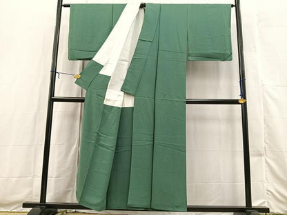 平和屋着物■上質な色無地　虫襖色　正絹　逸品　BAAX3511yc