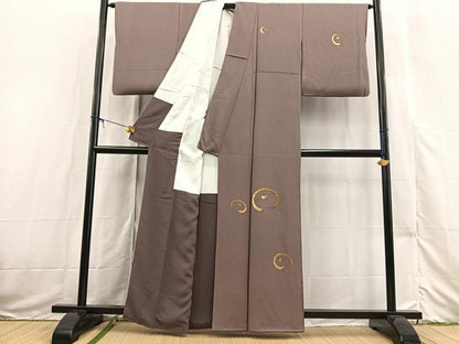 平和屋着物●訪問着　竹屋町刺繍　万寿菊　金彩　正絹　逸品　BAAX3521yc